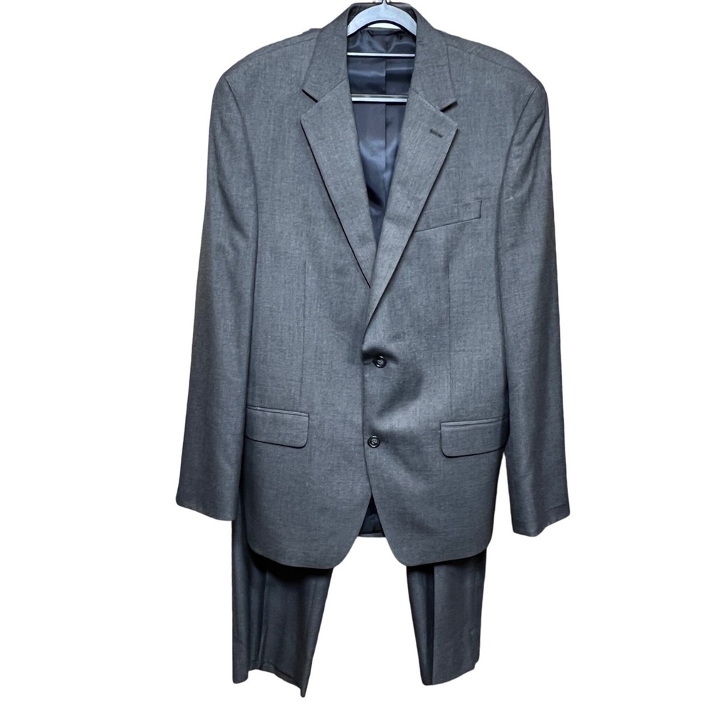 Michael Kors Grey 2-Piece Suit Set Blazer Trousers Mens Size 42L